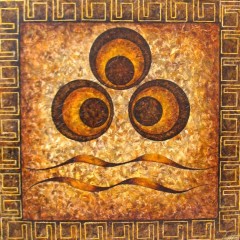 Çintemani, 100 x 100, Tuval Üzerine Yağlı Boya, 2012 (Satılmıştır)