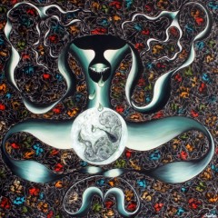 Doğurgan Sefalet, 90 x 90, Mdf Üzerine Yağlı Boya, 2008