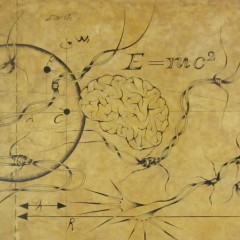 İmgelem - Einstein, 90 x 150, Tuval Üzerine Karışık Teknik, 2013