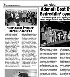 ‘Sembolist imgeler’ kişisel resim sergisi, Adana 2019